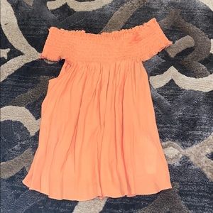 Orange Off- Shoulder Summer Top!